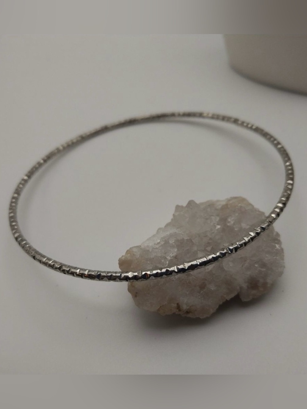 Sterling Silver Sparkle Bangle Bracelet